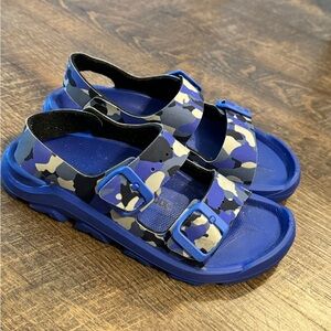Birkenstock Rugged Kids Mogami camo ultra blue Birko-Flor size 34EU(Size 3 boys)